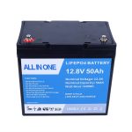 12.8V 50Ah Baterai Lithium Ion Isi Ulang Baterai Lifepo4 Baterai Lithium-Ion