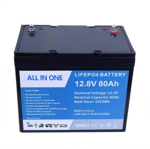 Baterai Isi Ulang Baterai Lithium Ion 12.8V 80Ah