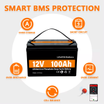 Baterai Daya Penyimpanan Energi Surya LiFePO4 12V 100Ah