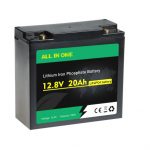Paket Baterai Lithium ion Lifepo4 12V 20AH Siklus Dalam yang Dapat Diisi Ulang OEM