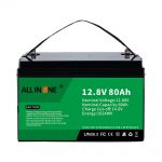 Penggantian Asam Timbal Paling Populer Solar RV Marine LiFePO4 12V 80Ah Baterai Lithium