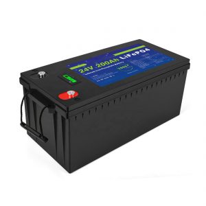 Kualitas Super Deep Cycle Lifepo4 24v 200Ah Baterai Lithium ion Keamanan Tinggi untuk Tata Surya Rumah