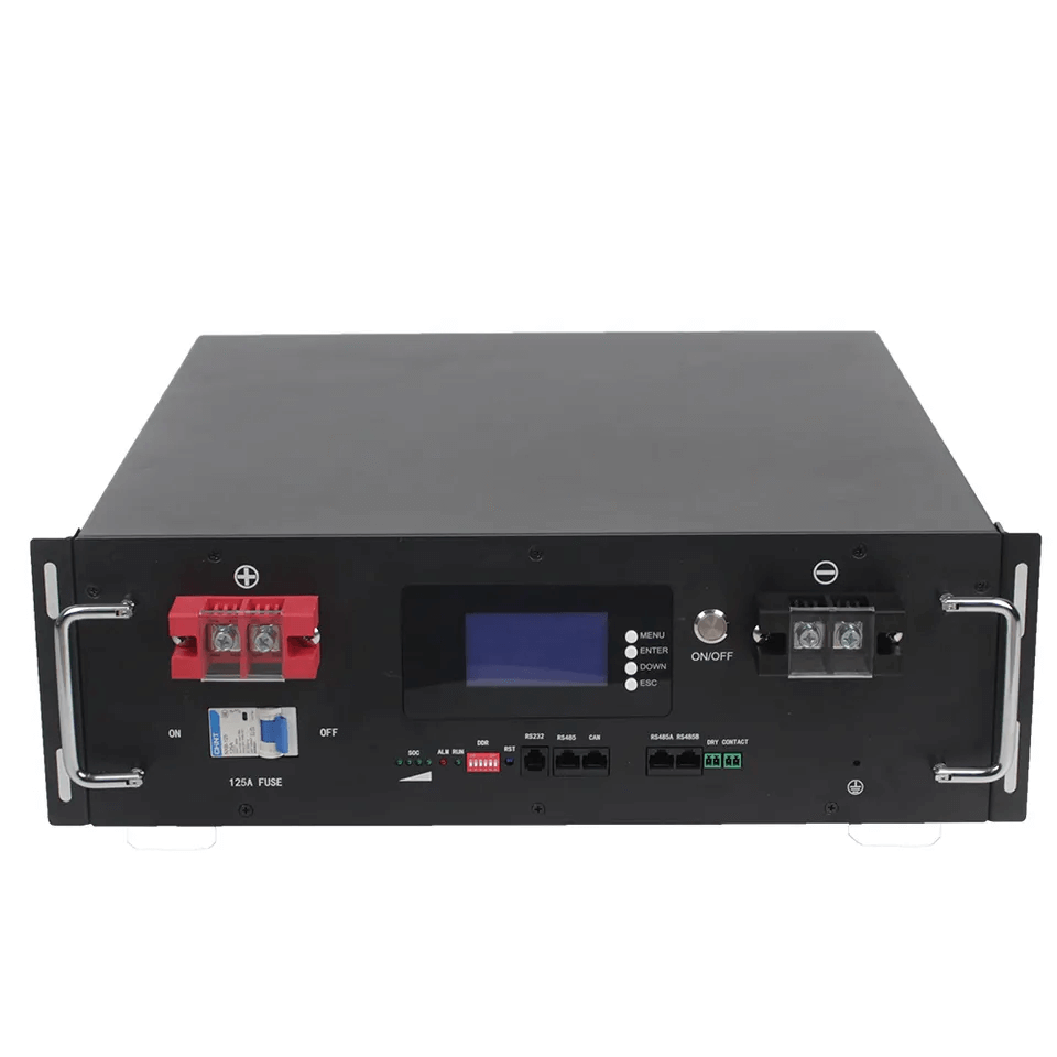 Rak Baterai Baterai Lithium Ion 48V 100Ah 200Ah 5KWH 10KWH Paket ...