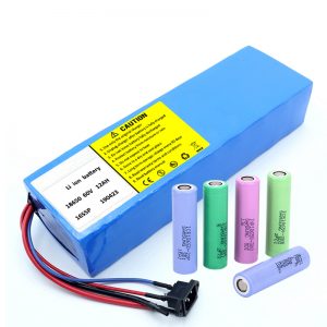Baterai Lithium 18650 60V 12AH lithium ion baterai skuter isi ulang