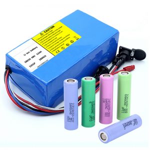 Baterai Lithium 18650 48V 12AH 48V 500W Baterai Sepeda Listrik dengan BMS